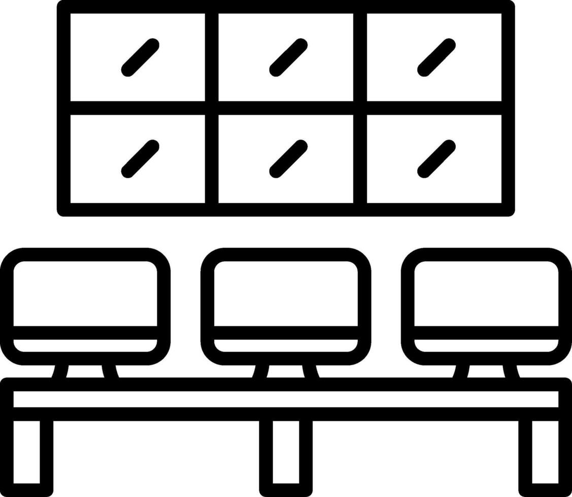 Screens Line Icon vector