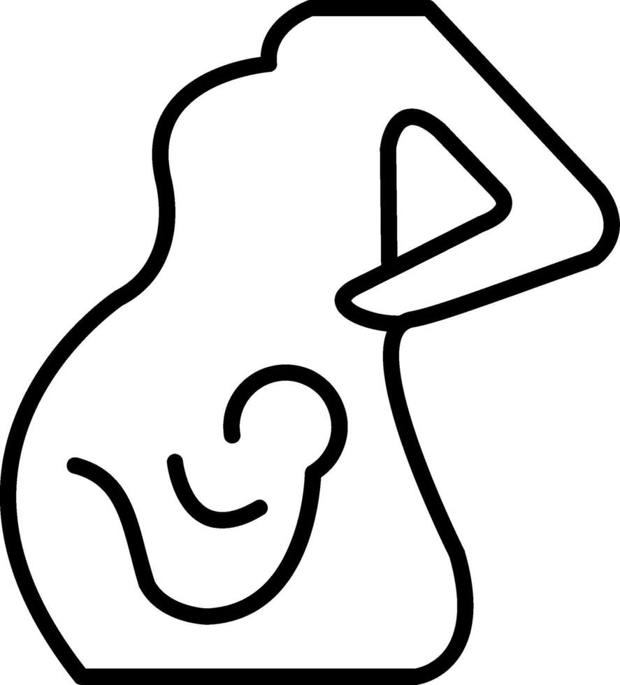 Obstetrics Line Icon vector