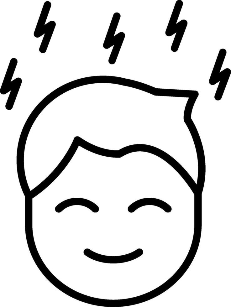 Headachie Line Icon vector