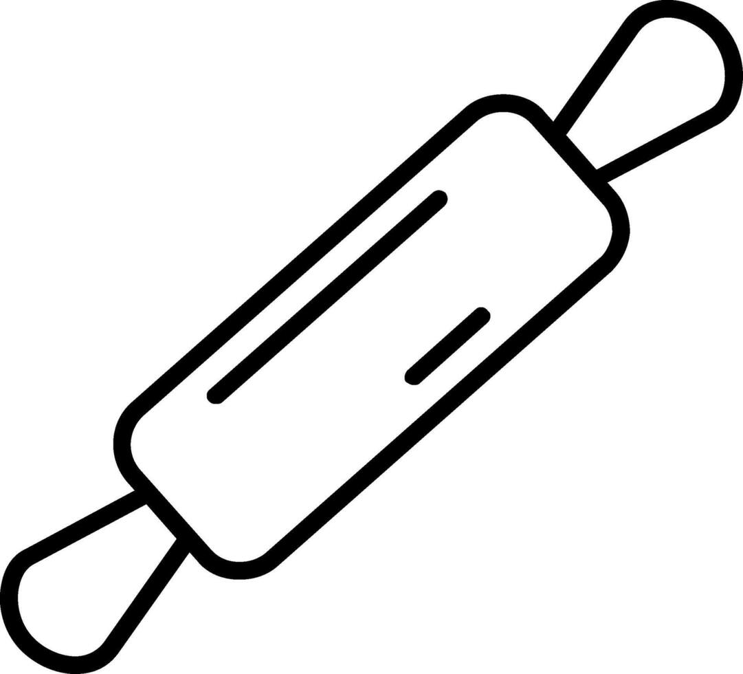 Rolling Pin Line Icon vector