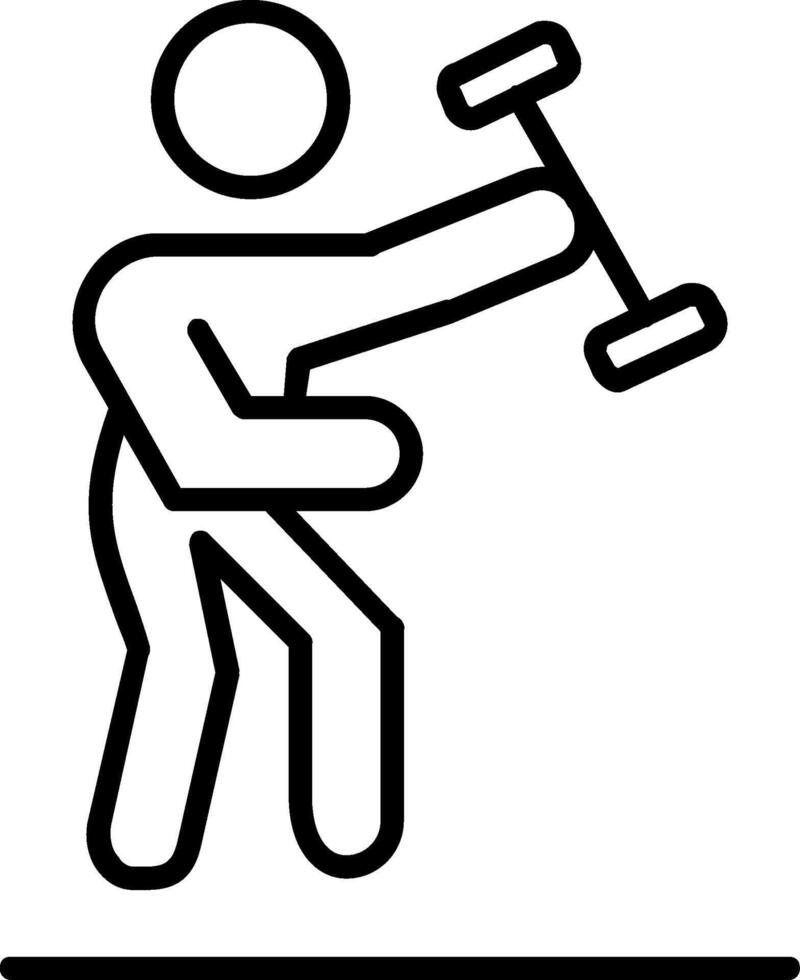 Exercise Line Icon vector