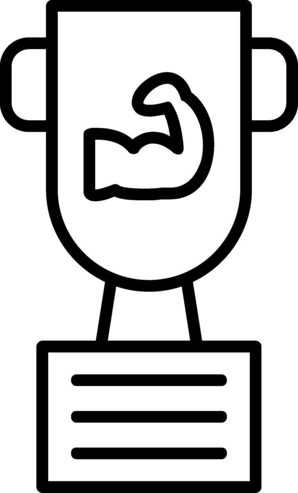 Trophy Line Icon vector