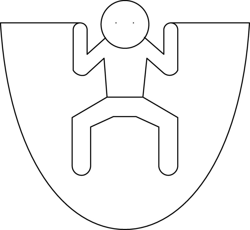 Skipping Line Icon vector