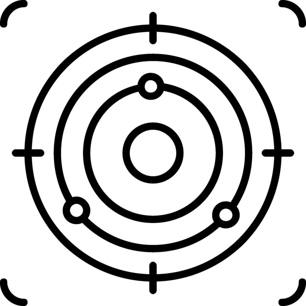 Focus Line Icon vector