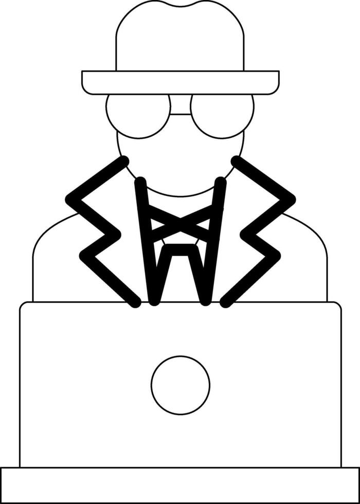 spyware Line Icon vector
