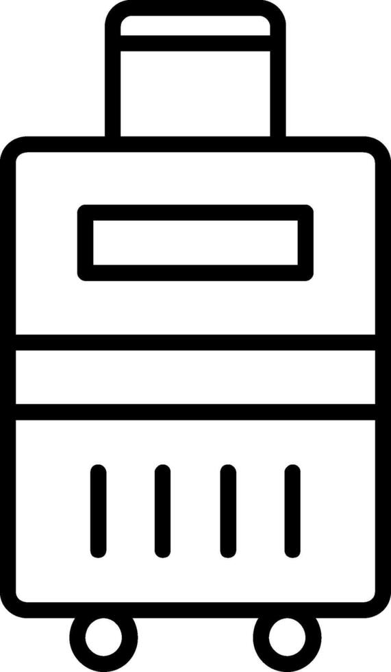 Luggage Line Icon vector