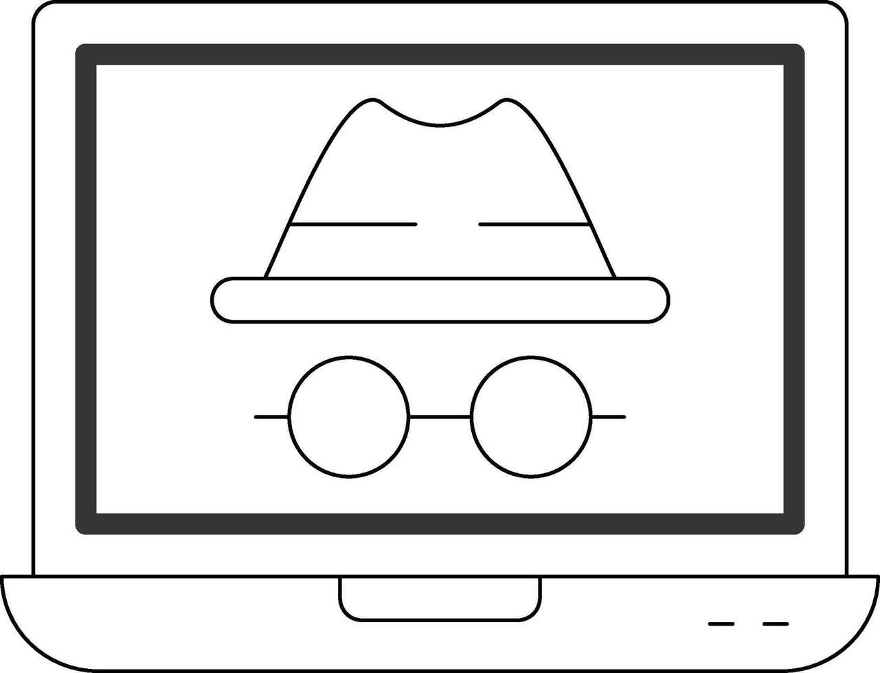 Incognito Line Icon vector