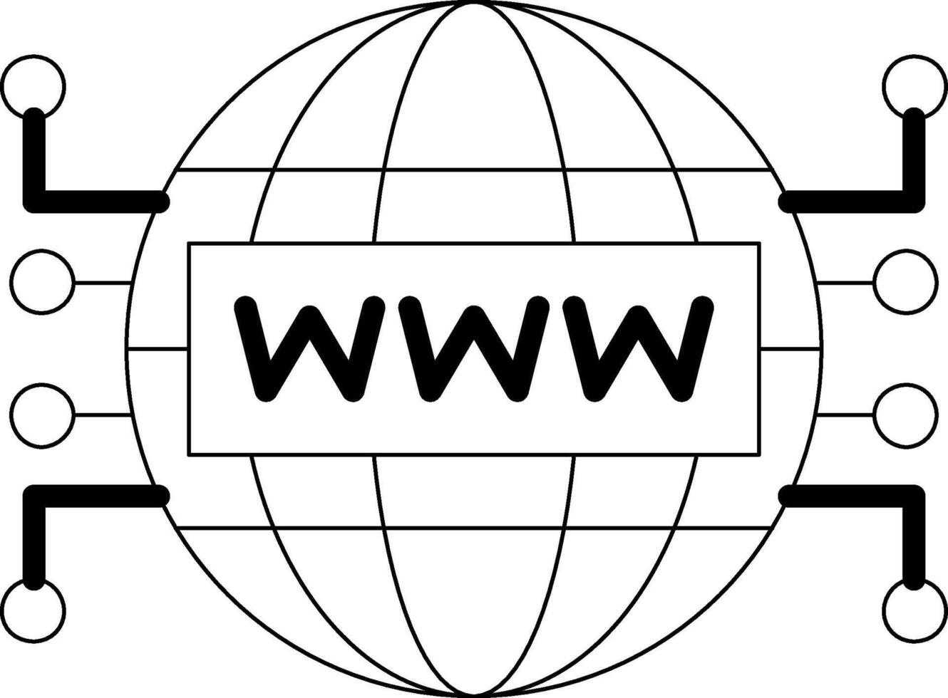 Internet Line Icon vector