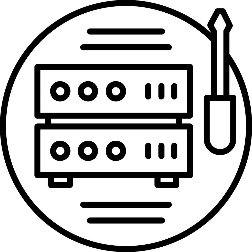 Tech Support Line Icon vector