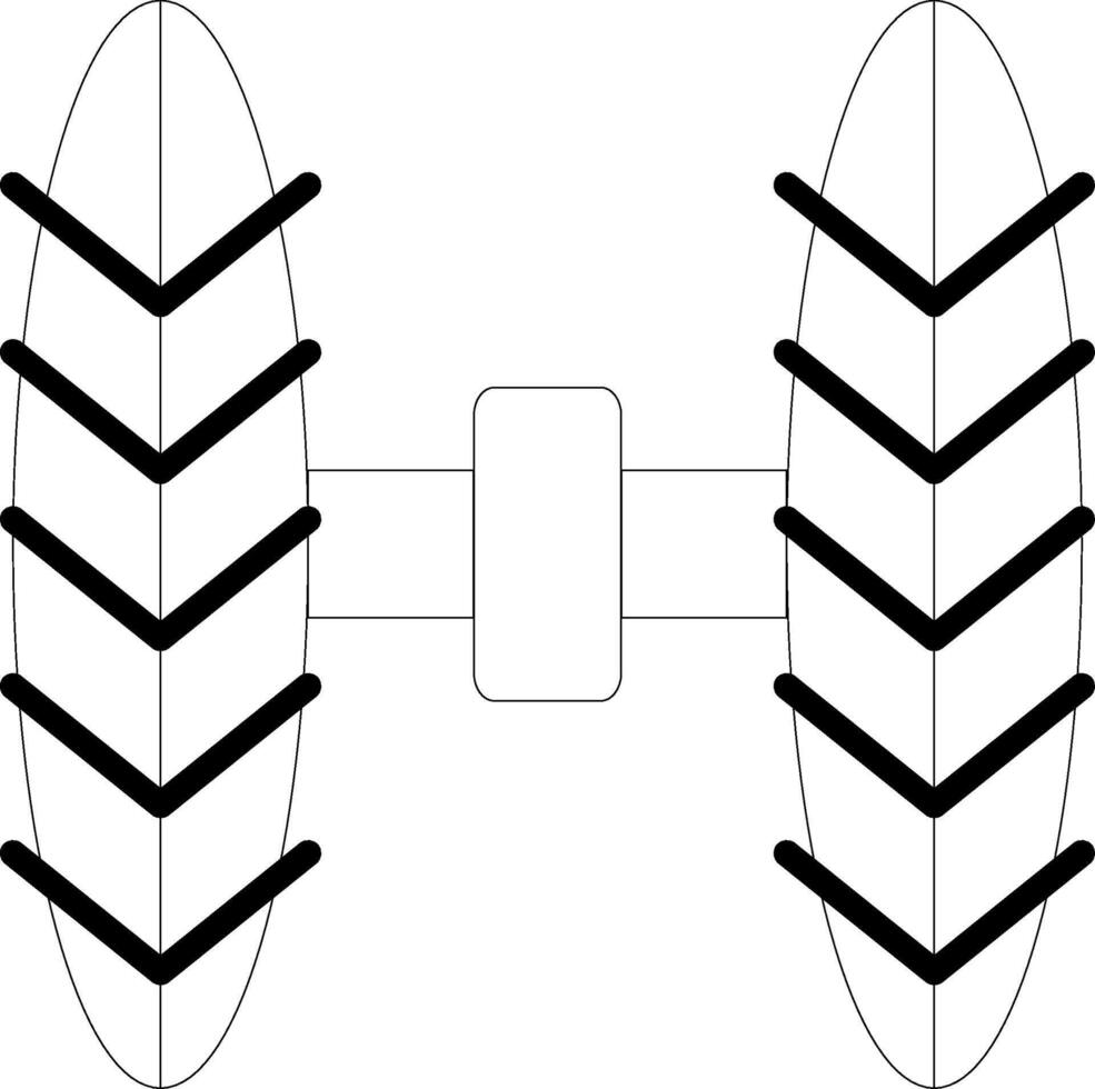 Wheel Alignment Line Icon vector