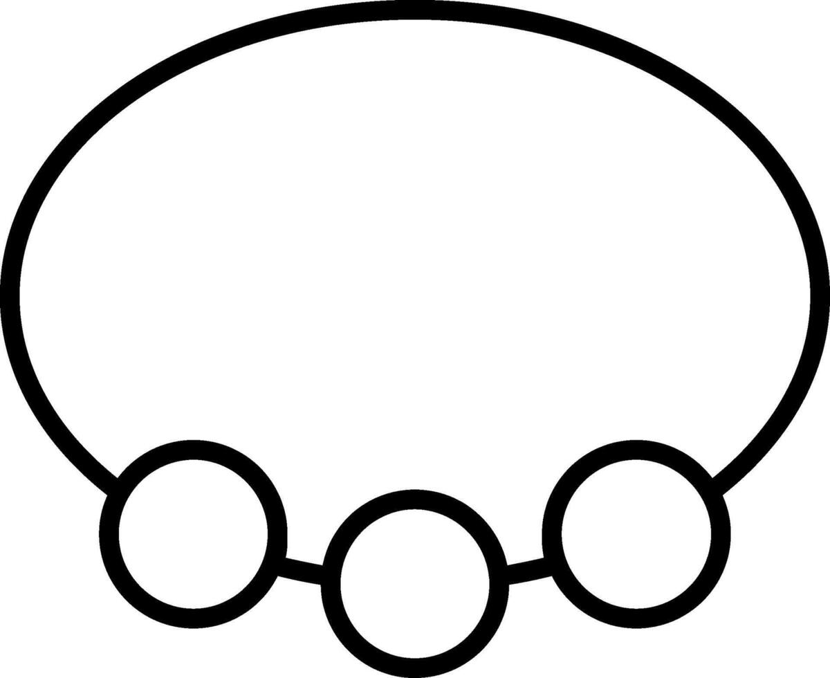 Bangle Line Icon vector
