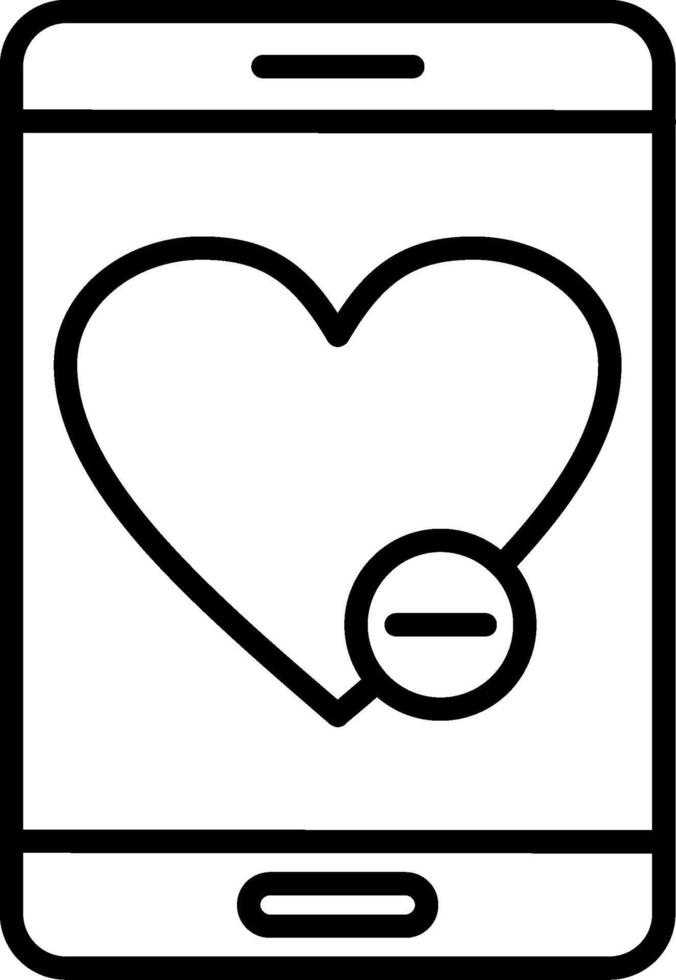 Love And Romance Line Icon vector