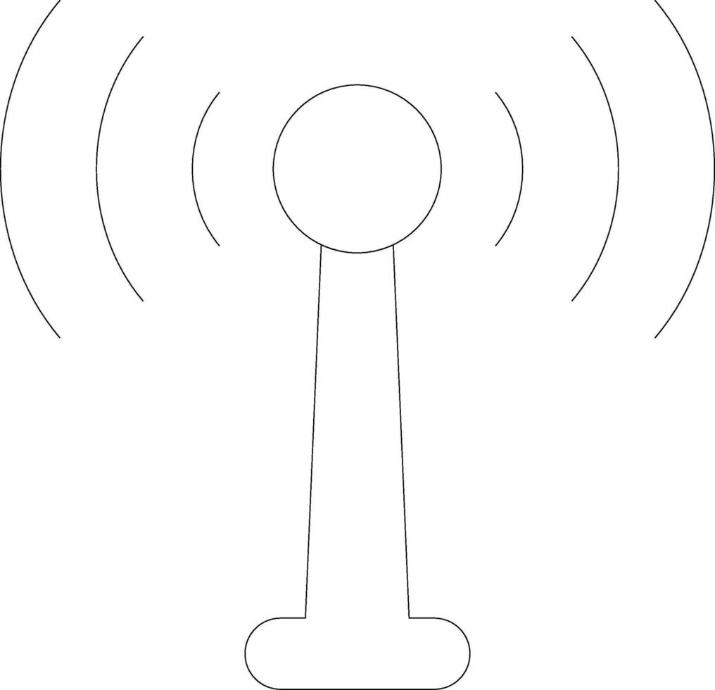 Antenna Line Icon vector