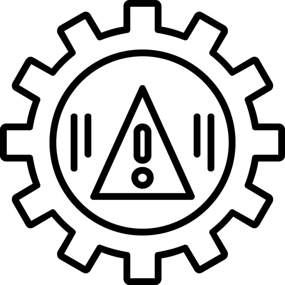 Risk Management Line Icon vector