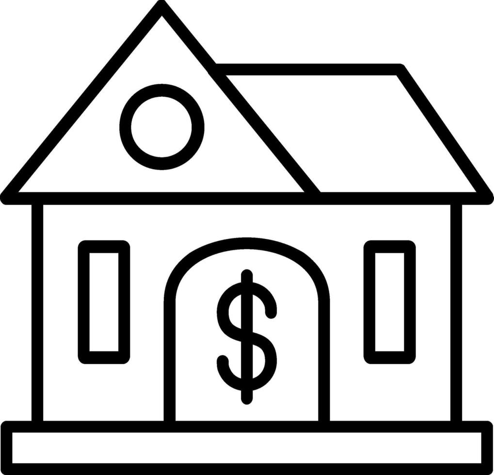 Buying Home Line Icon vector