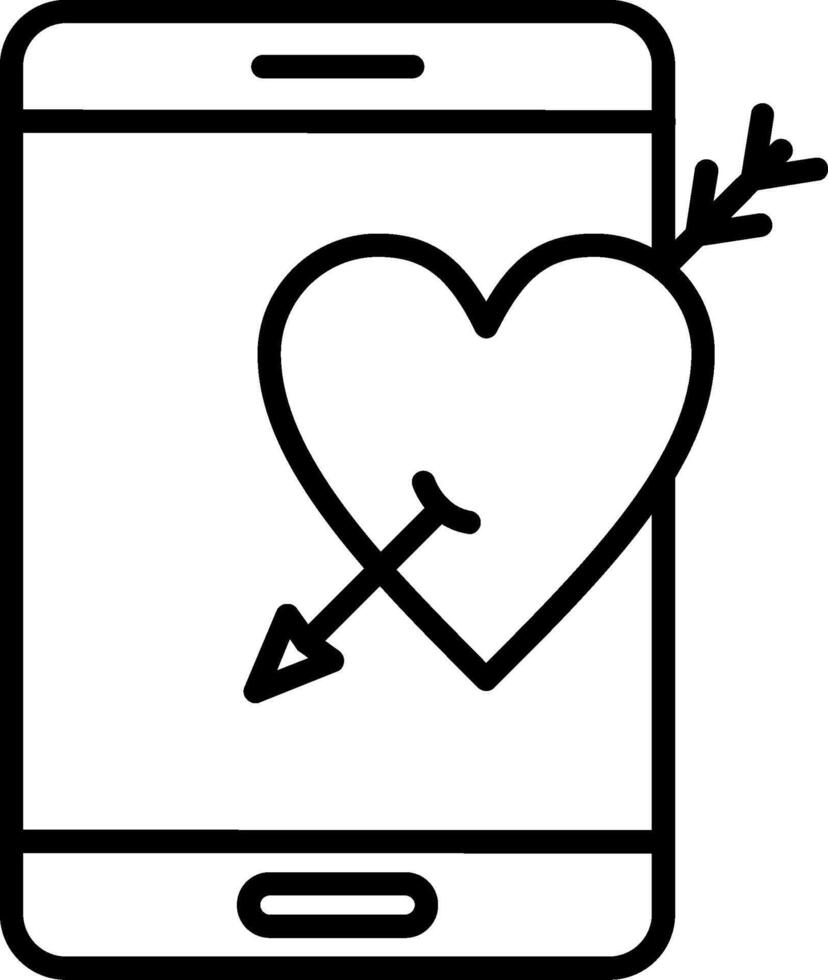 Cupid Line Icon vector
