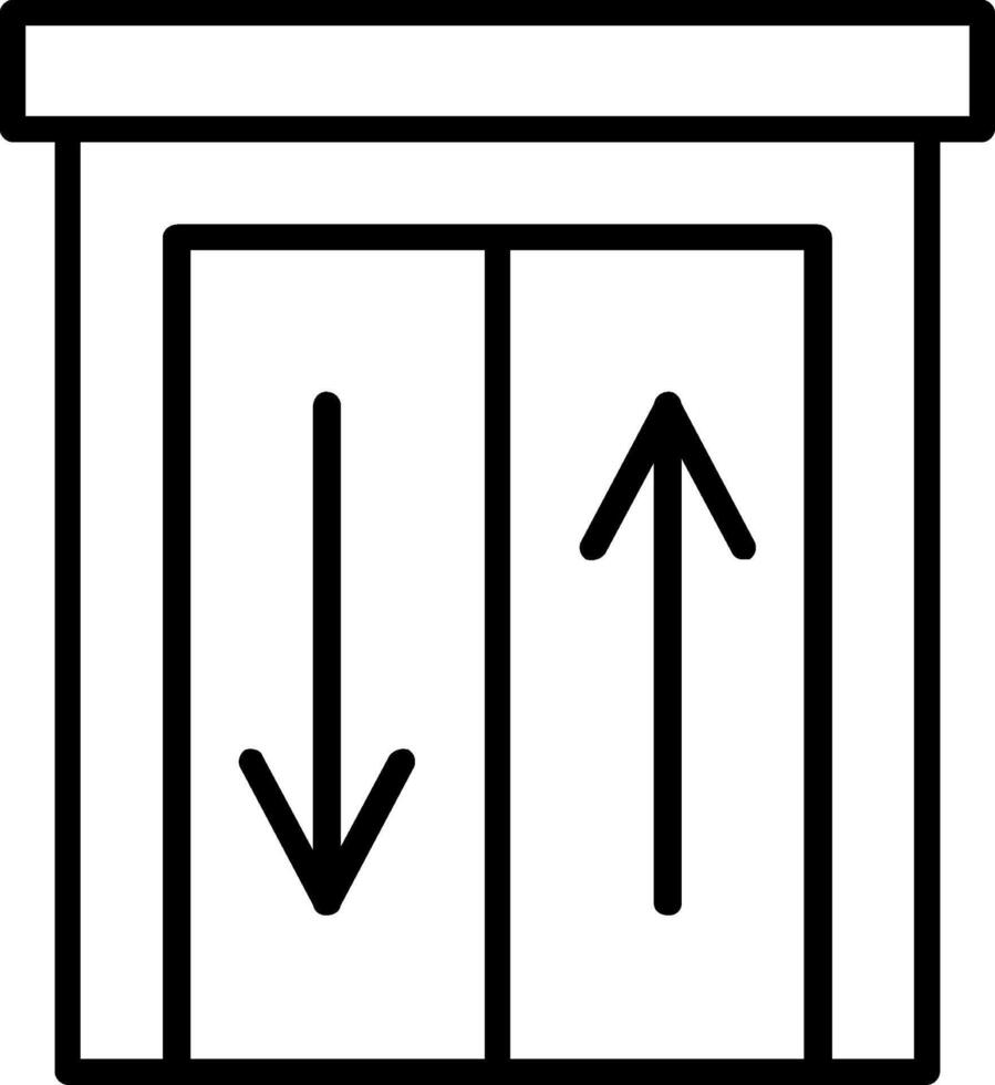 Elevator Line Icon vector