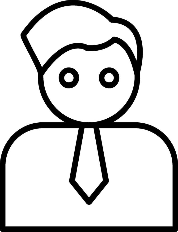 Manager Line Icon vector