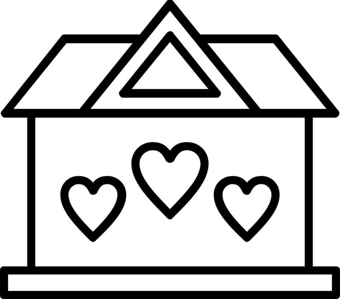 Shelter Line Icon vector