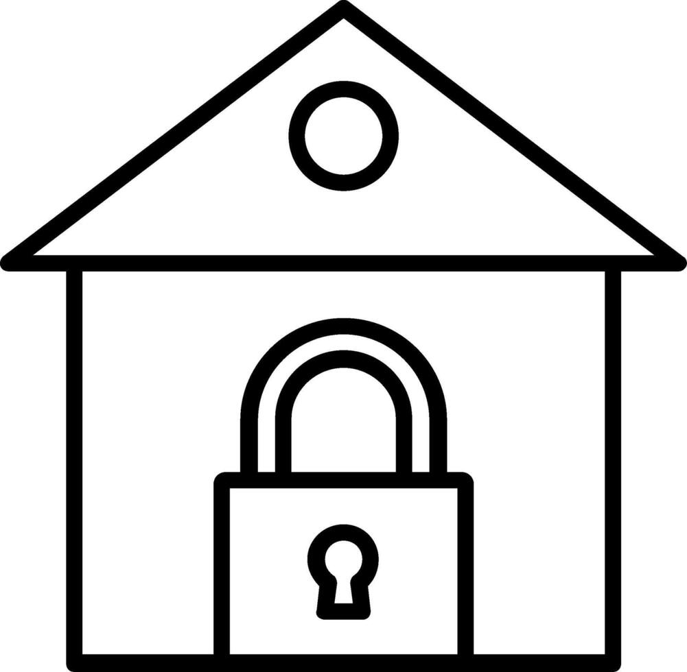 House Available Line Icon vector