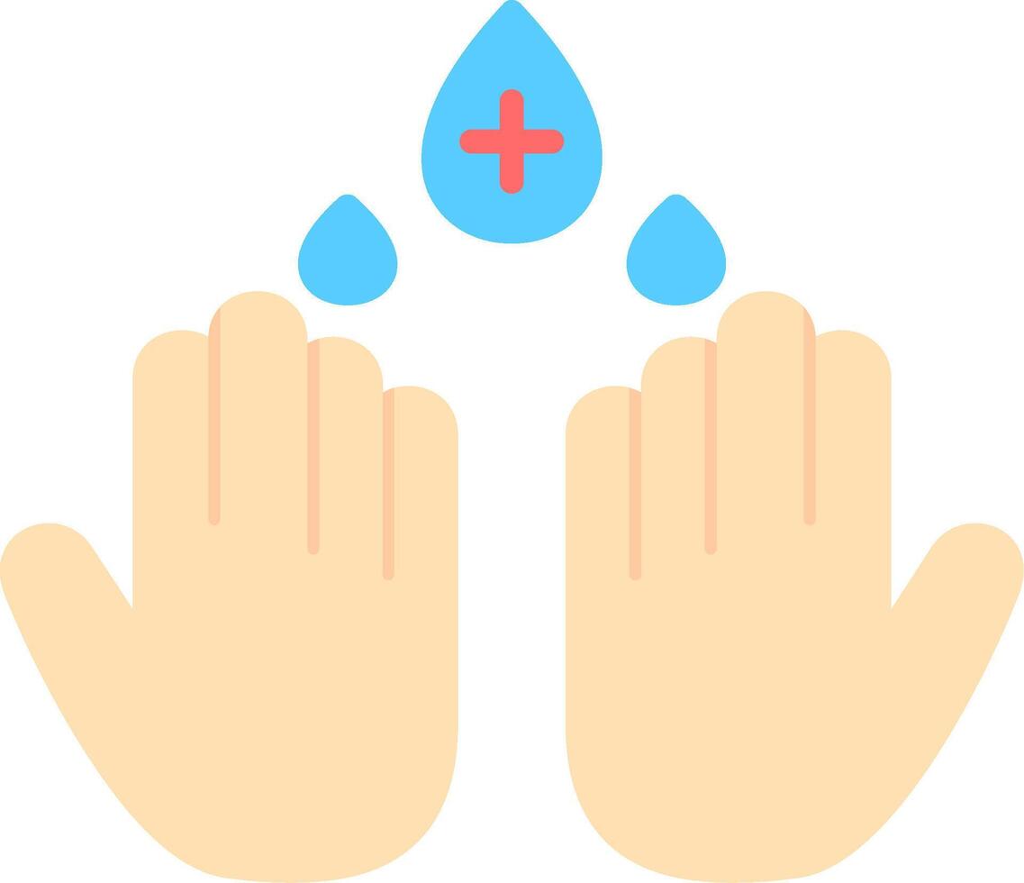 Hand Wash Flat Icon vector