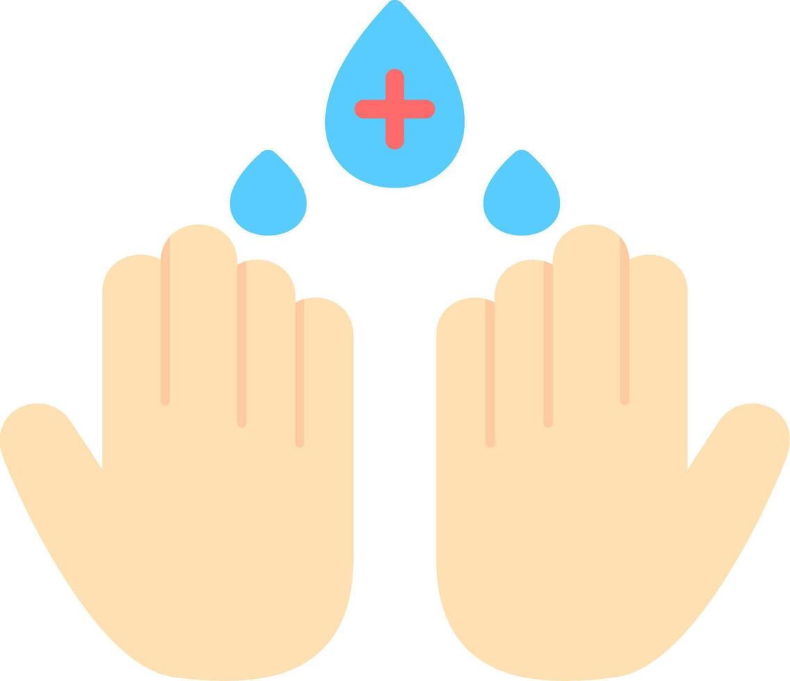 Hand Wash Flat Icon vector