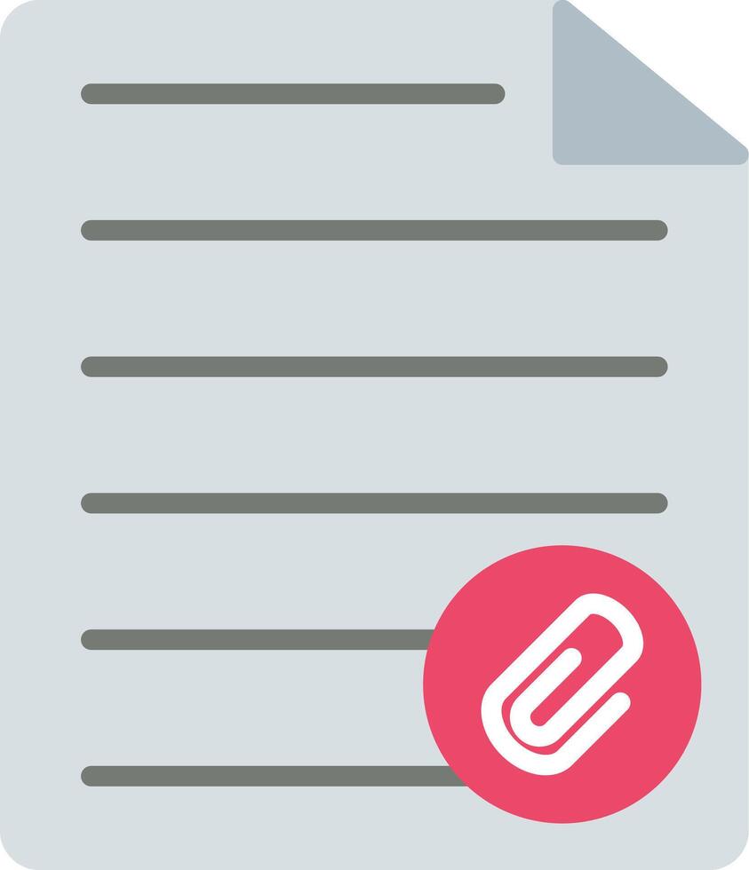 Paperclip Flat Icon vector