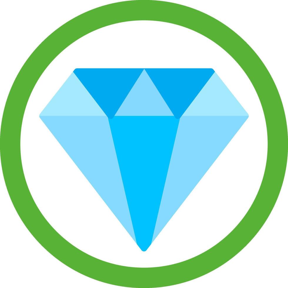 Diamond Flat Icon vector