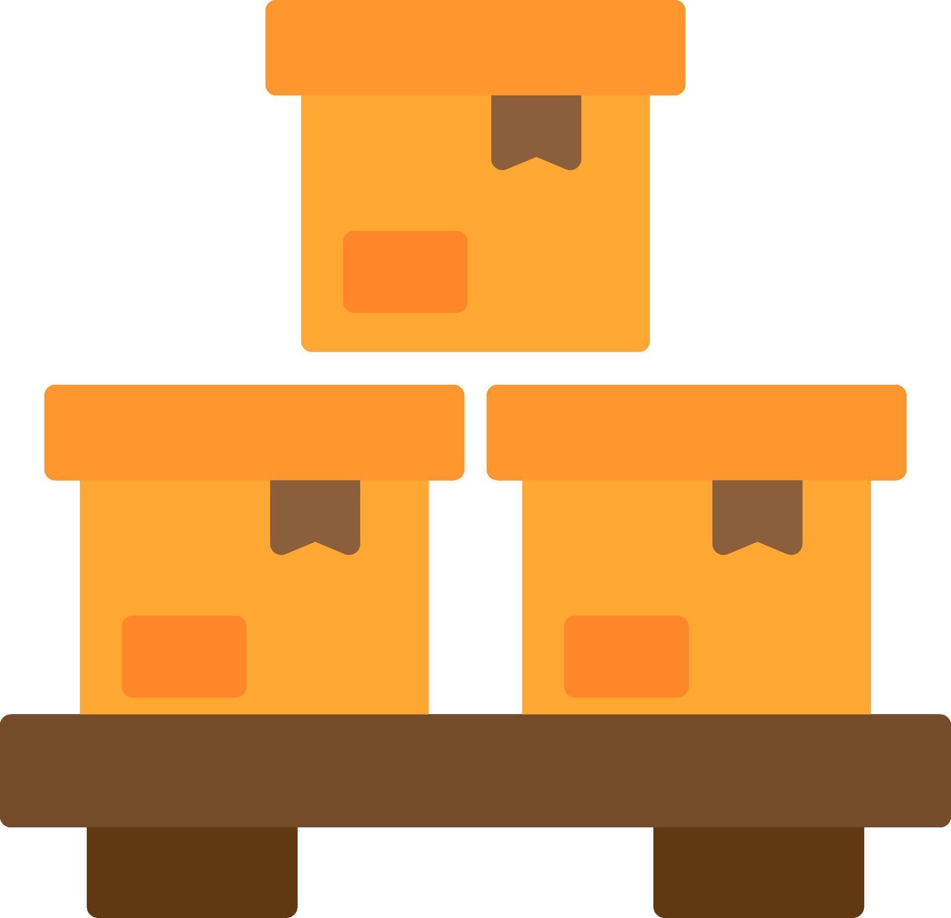Boxes Flat Icon 43322779 Vector Art at Vecteezy