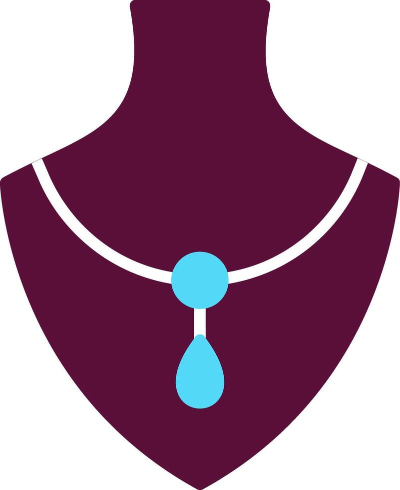 collar, plano, icono vector