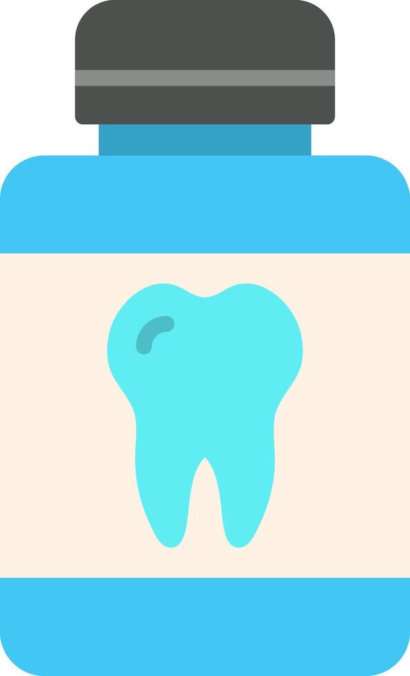 Mouthwash Flat Icon vector