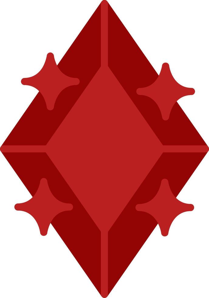 icono plano de diamante vector