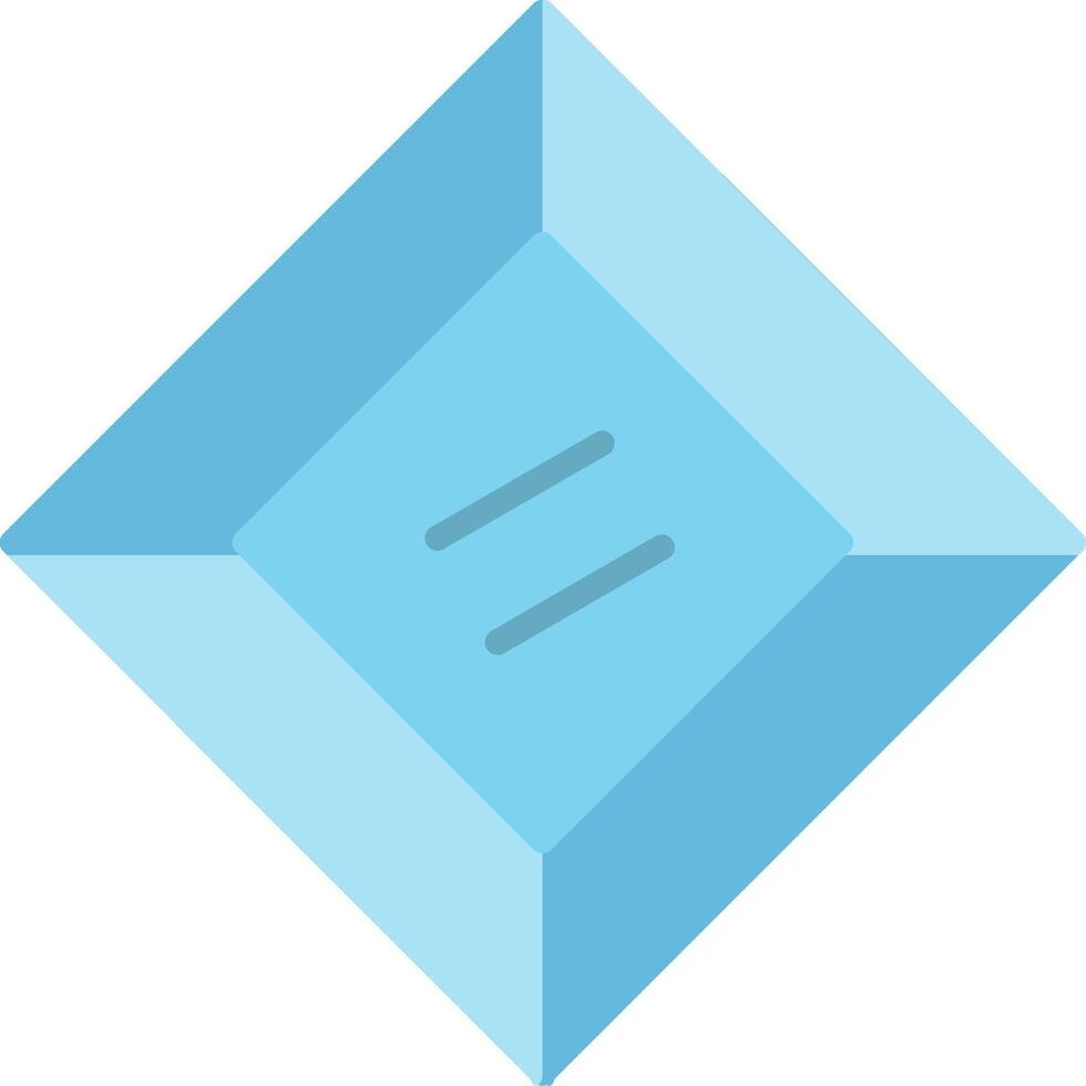 Gem Flat Icon vector