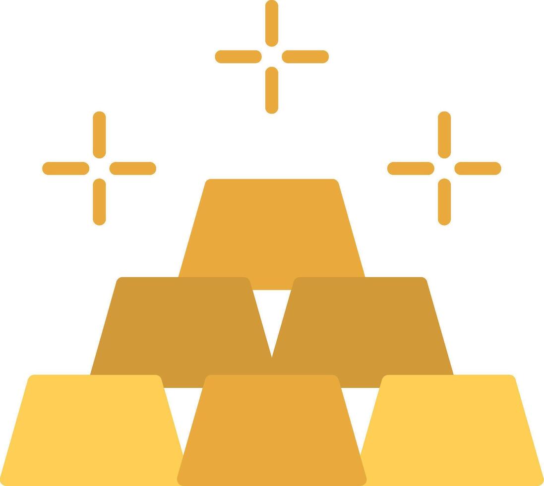 Gold Flat Icon vector