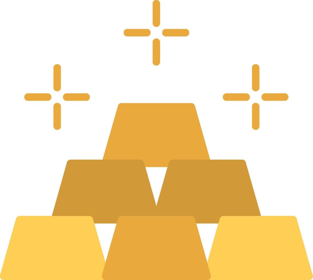 Gold Flat Icon vector