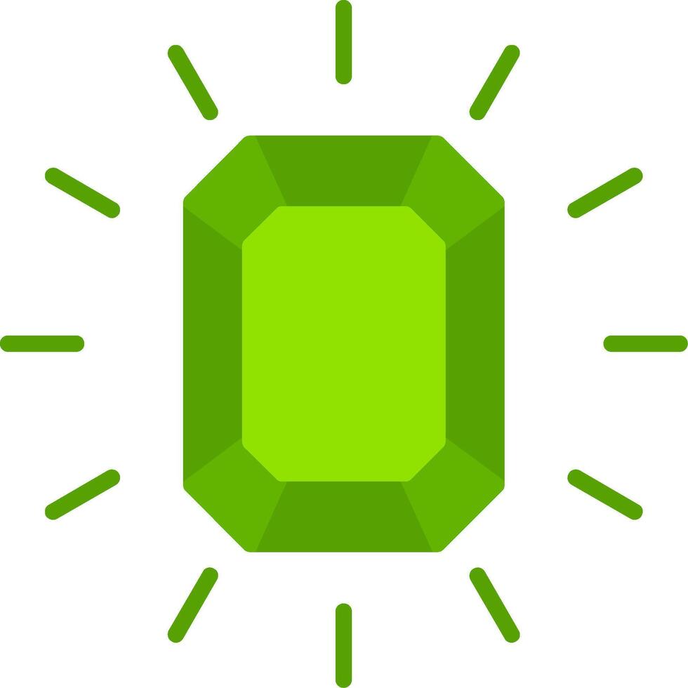 Gem Flat Icon vector