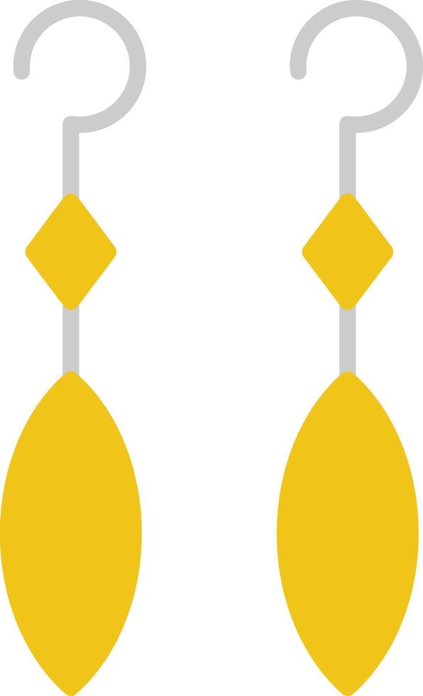 Earring Flat Icon vector