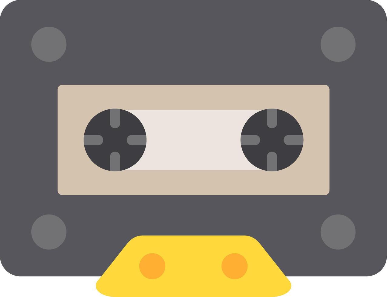 Cassette Flat Icon vector