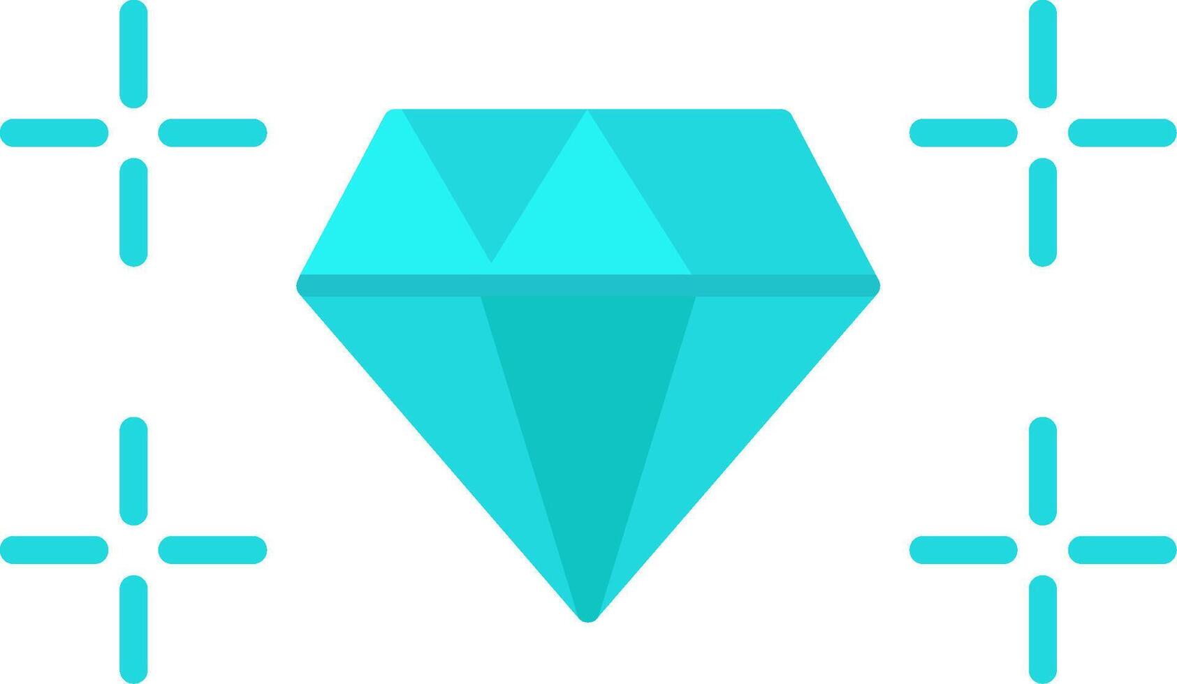 Diamond Flat Icon vector