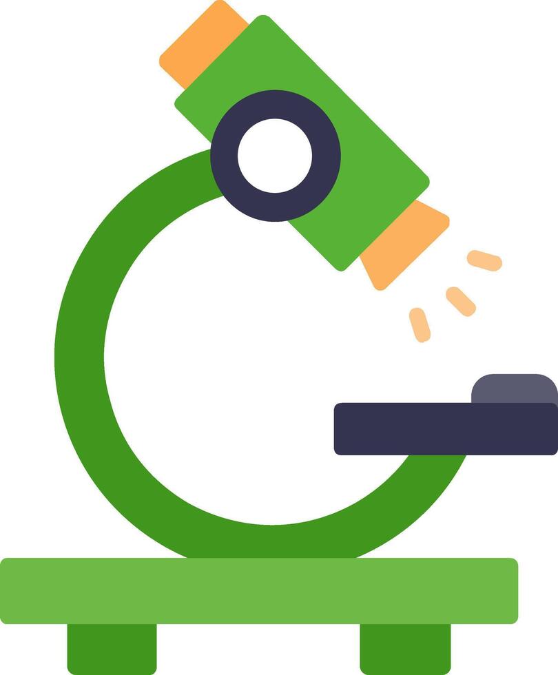 Microscope Flat Icon vector