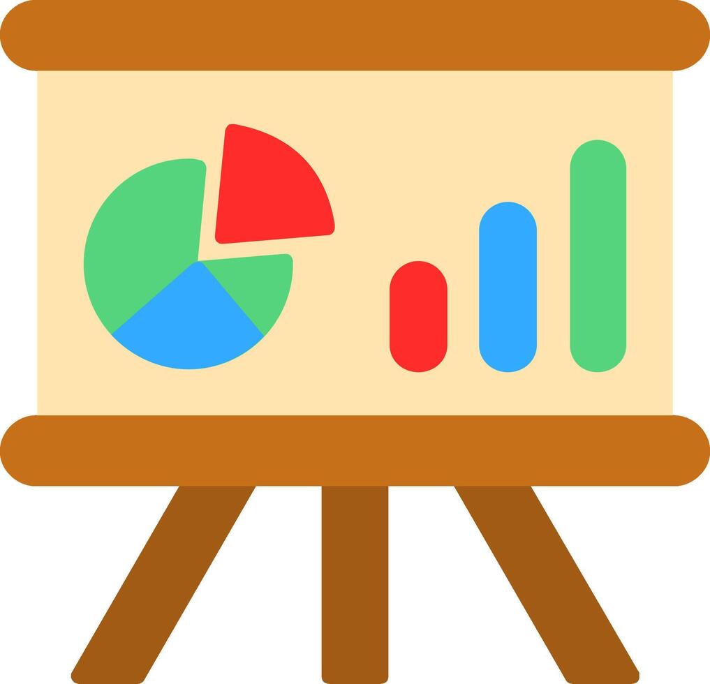 Whiteboard Flat Icon vector