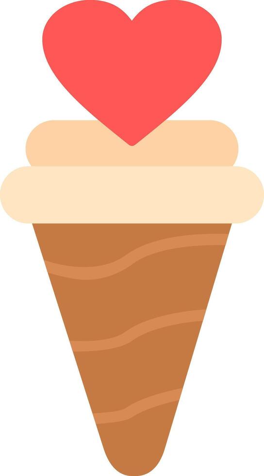 Ice Cream Flat Icon vector