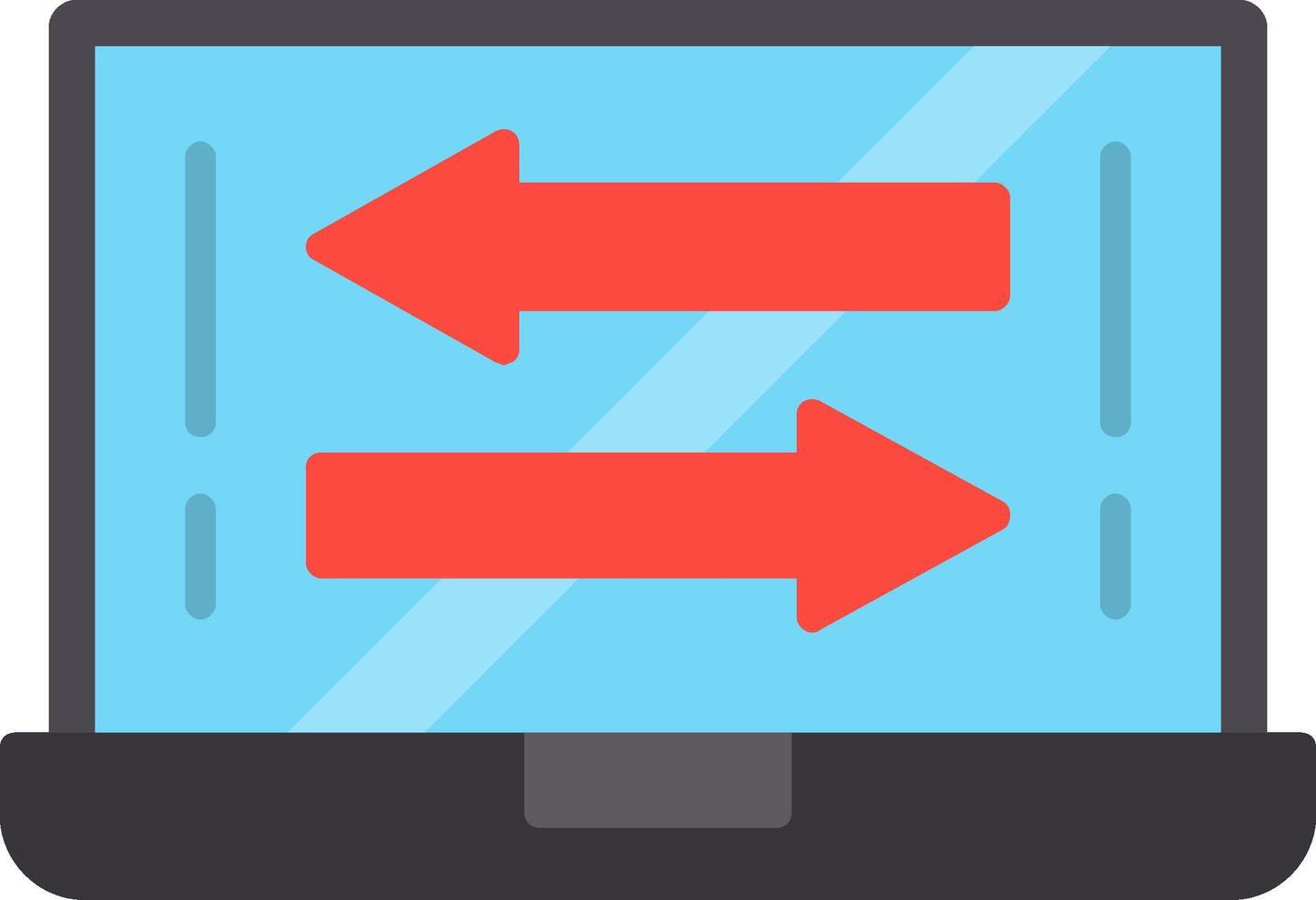 Transfer Flat Icon vector