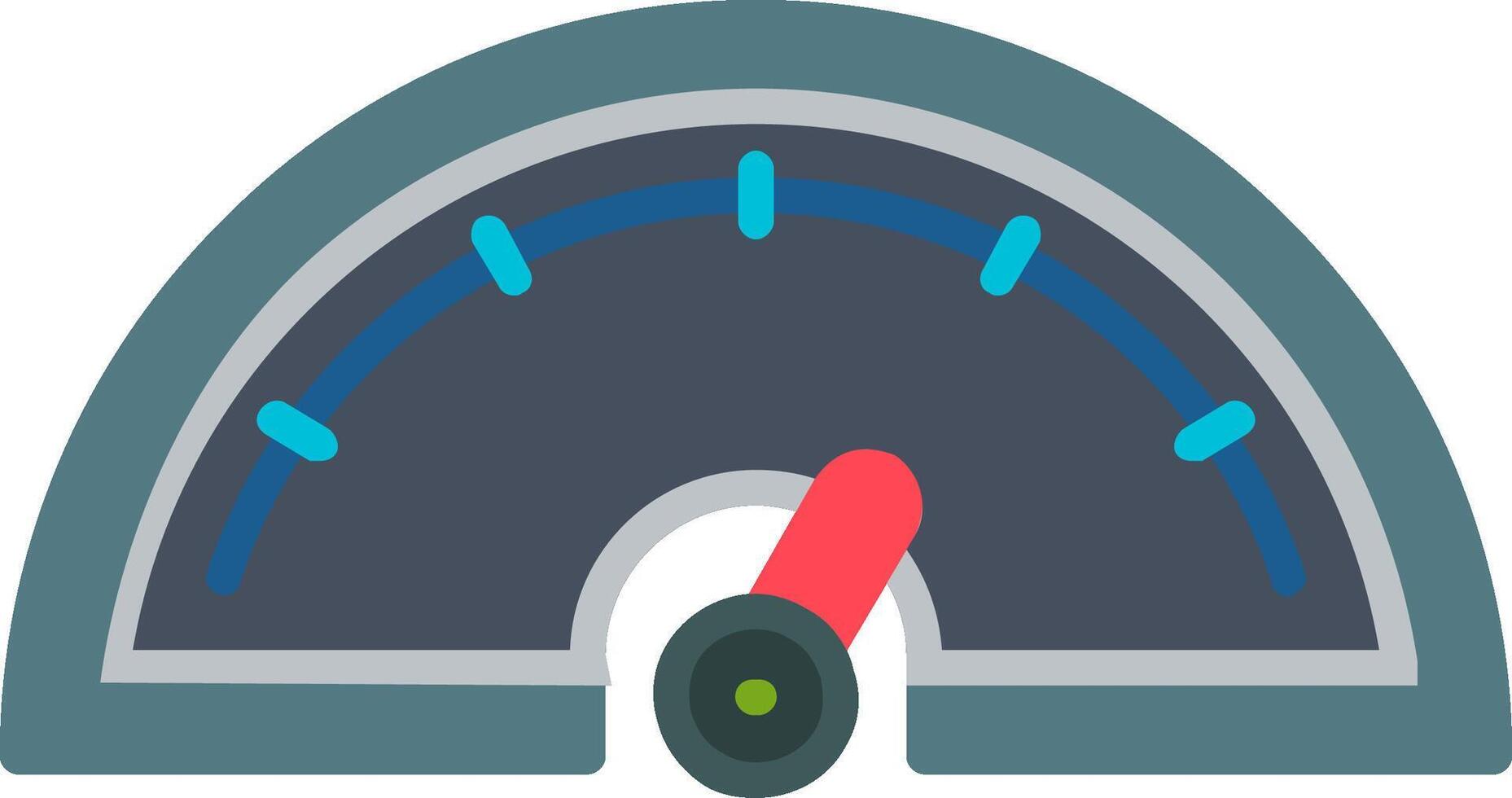 Gauge Flat Icon vector