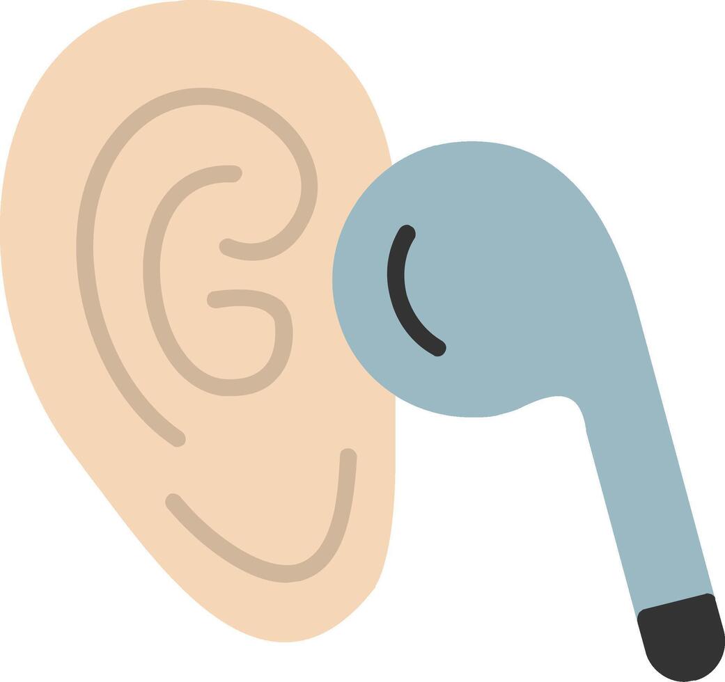 Listen Flat Icon vector