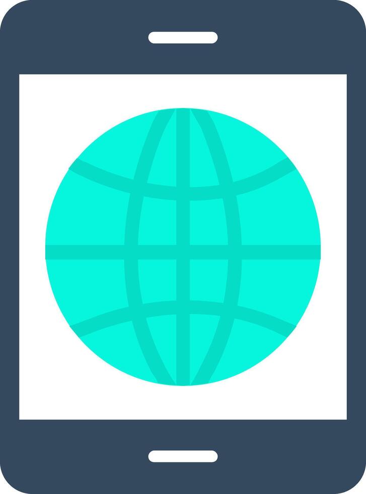 Earth Globe Flat Icon vector