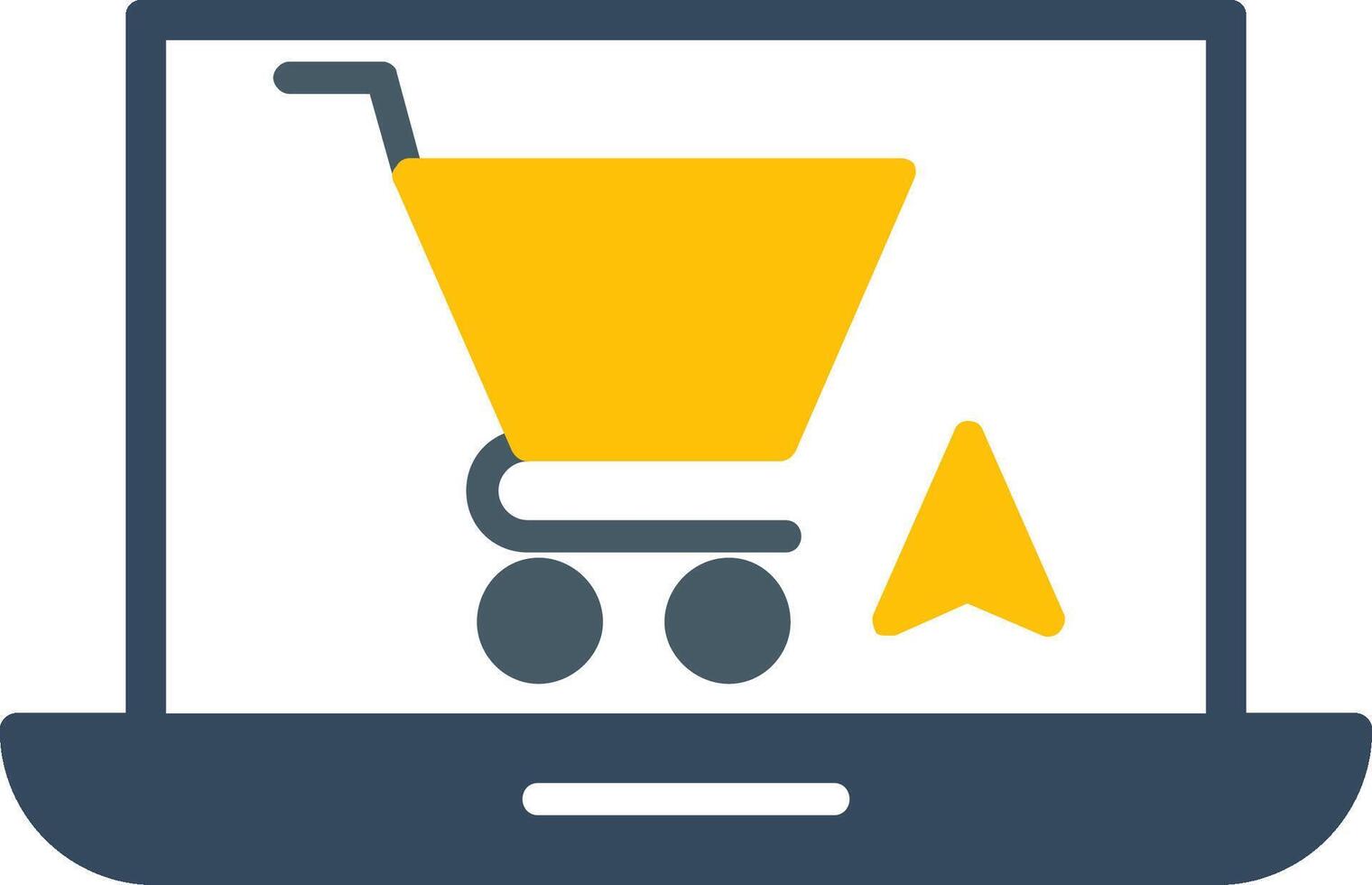 Online Shopping Flat Icon vector