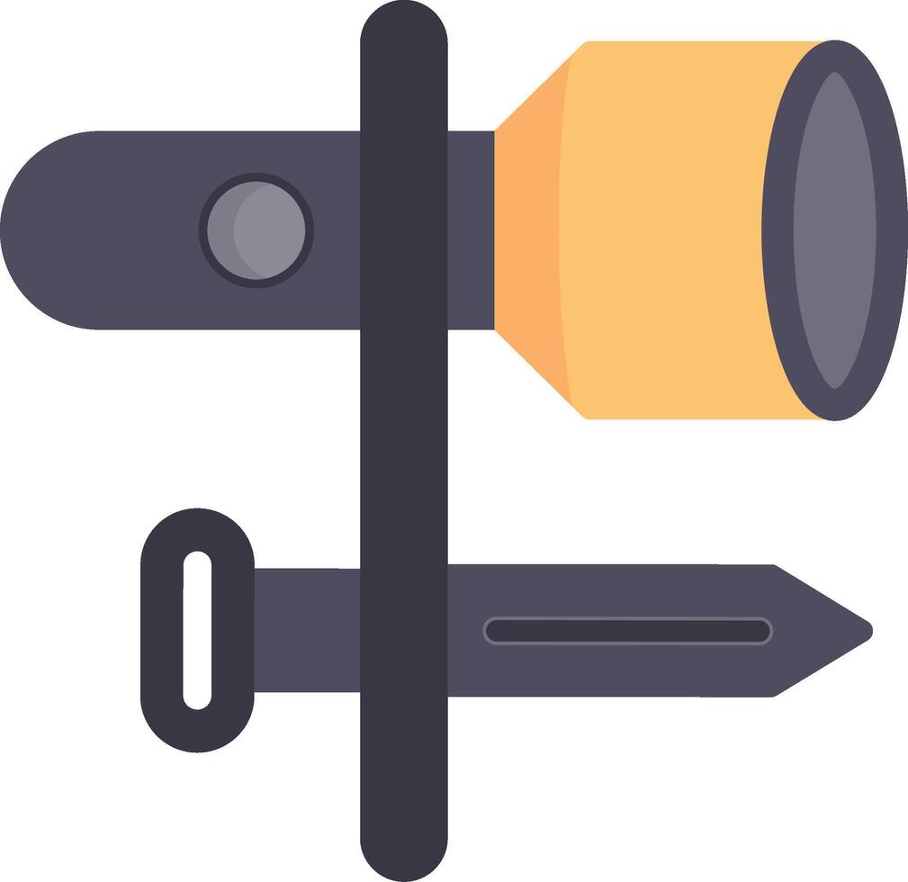 Torch Flat Icon vector