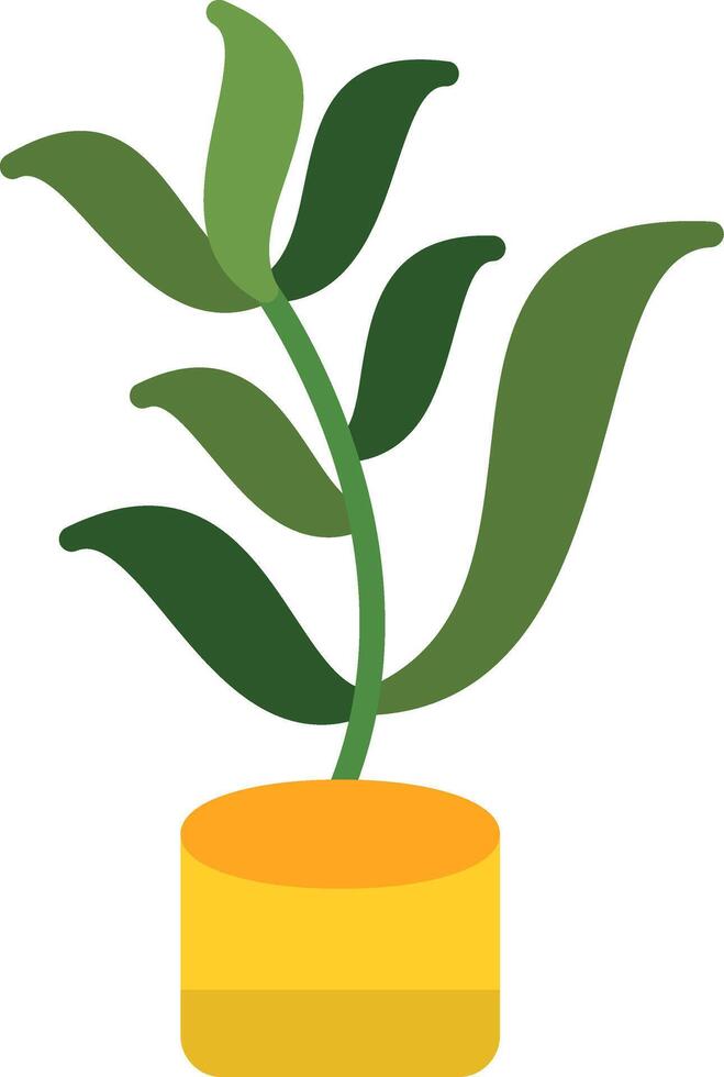 Tarragon Flat Icon vector