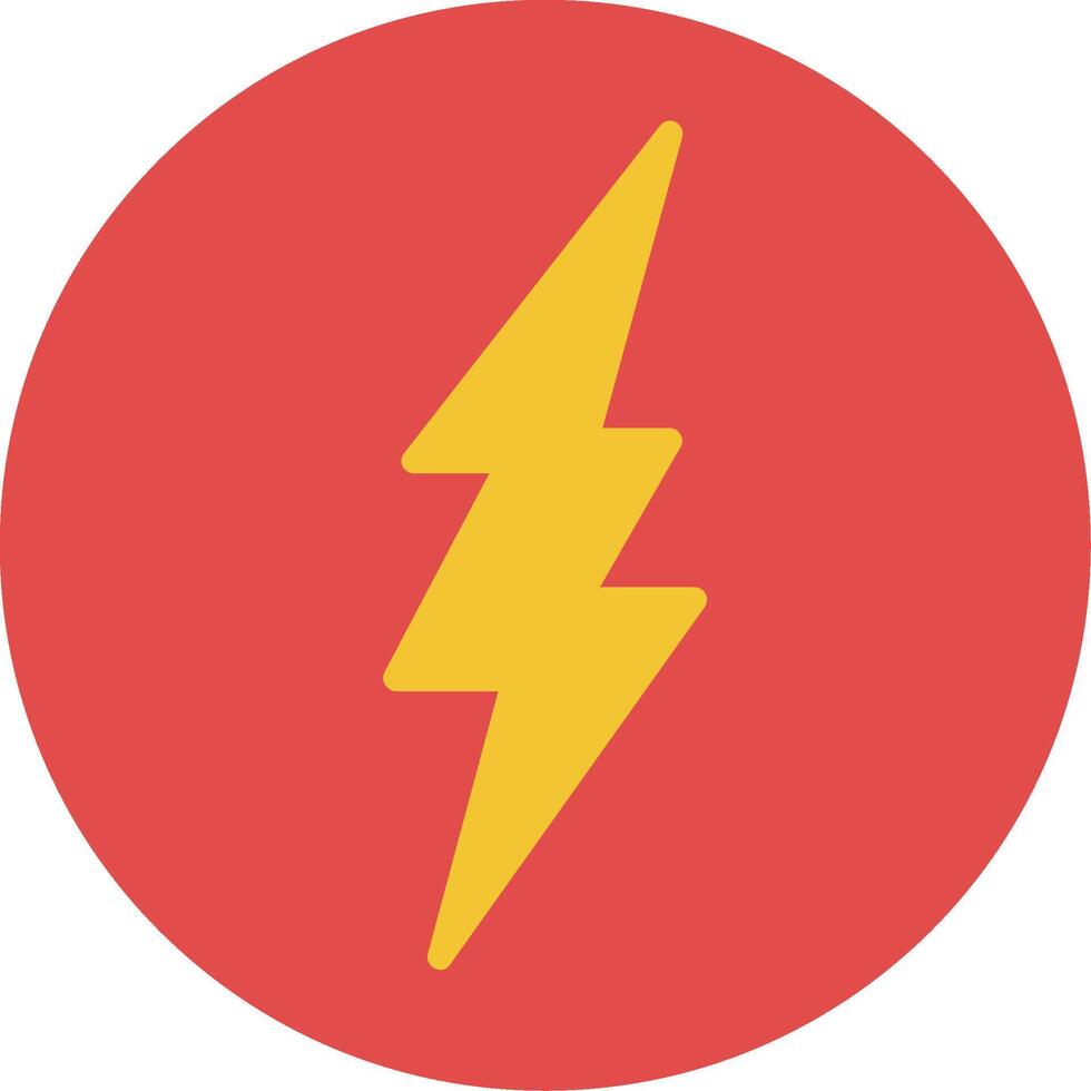 Lightning Flat Icon vector